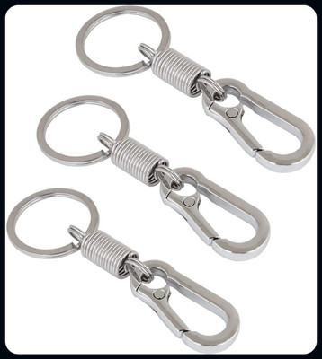 Meeko.com Keychain-Stylish hook key ring combo set of 3 for bike office-A Key Chain