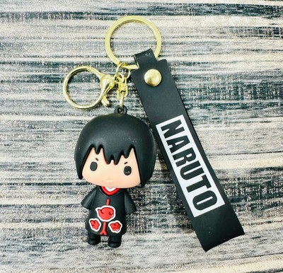 SHRI JI PVC Rubber 3D Itachi Keychain & Keyring with Strap & Charm Key Chain