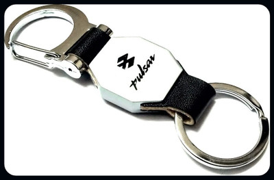 gtrp Premium Leather Metal Hook Locking Pulsar keychain-A Key Chain