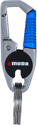 Techpro Omuda Premium Hook Locking Heavy Metal key ring for Bikes,Cars M- 3747 Blue Key Chain