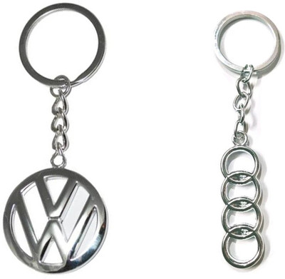 BBG FK_Audi,Volkswagen Logo silver metal Keychain best quality keychain Key Chain