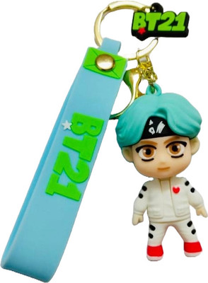 GKM Stylish BT21 BTS band high quality keychain with hook Key Chain