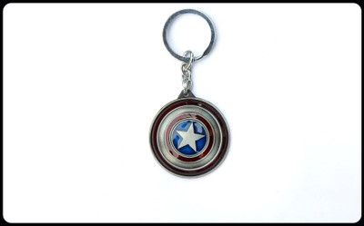 gtrp Trendy-CAPTAIN AMERICA ROTATING SHIELD Key Chain