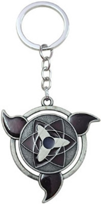 PEARLISH Naruto (Silver) 360 Degree Rotating Keychain Key Chain