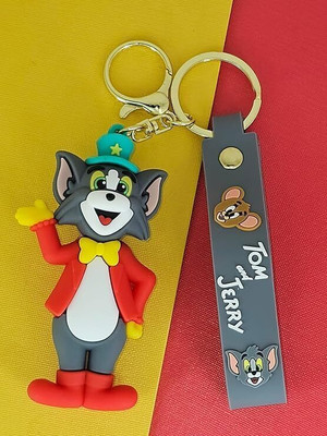 ABS TRADERS Keychain Cute Tom with Red Design Keychain for Girls Boys, Cute (1Pcs) Key Chain