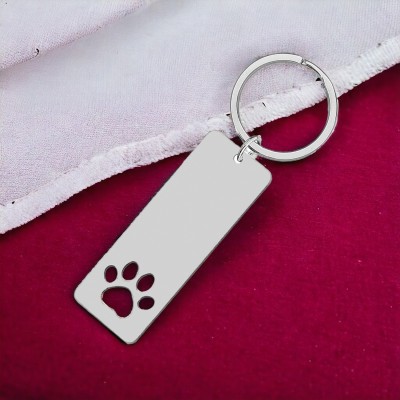 Shiv Jagdamba Bikers Jewelry Dog Paw Animal Lover Gift Silver Steel Keychain LCKShiv095 Key Chain