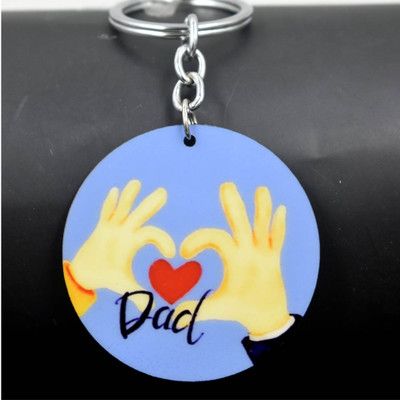 AFH Dad Is my Heart Family Gifting Keychain for Men and Women Key Chain