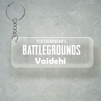 SY Gifts PUBG Design With Vaidehi Name Key Chain