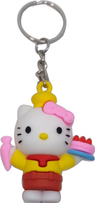 heeva creation 3D Kitty KeyChain for Bag/Door Key-Ring/car Key-Ring.Colour-Multi. Key Chain