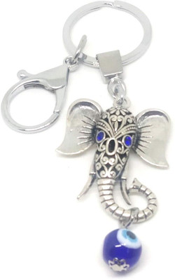 kenma Evil Eye House Ganesh Bappa Decor Keychain; Multicolour Key Chain