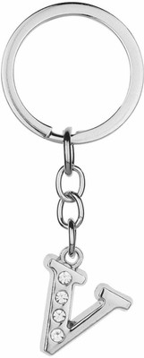 gtrp keychain-Alphabet Letter V Metal Keychain Key Chain