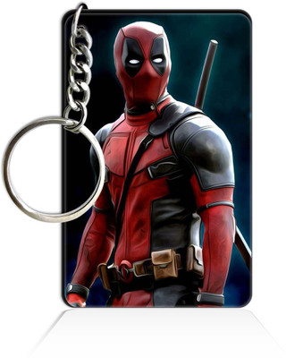 Party Gift Printed Wooden Rectangle Hero key ring Keychain PGRQ255KY (128) Key Chain