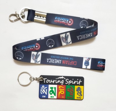 ShopTalk Captain America with ladakh rubber Key Chain