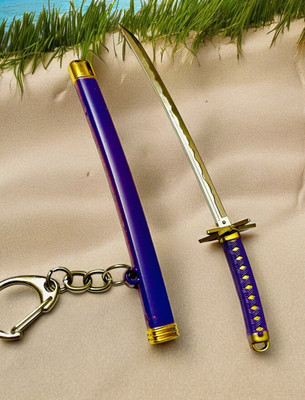 gtrp UNSHARPED Metal KATANA Keychain with cover - Multicolor Code71 Key Chain