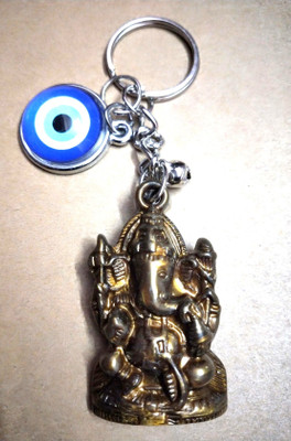 ShopTop Ganesha With Evil Eye Bike Key Chain Key Chain