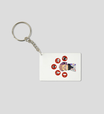 Rushaan Itadori Two Faces, Sublimated Printed KeyChain ( PACK OF 2 ) Key Chain