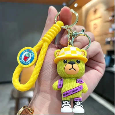 Swasti SILICONE KEYCHAIN YELLOW BEAR Key Chain