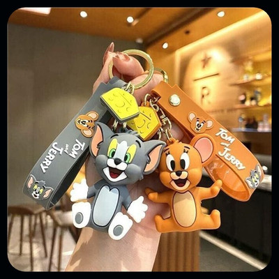 Jainzon 3D Cute Tom and Jerry Keychain For Girls and Boys (PO 2)-S576 Key Chain