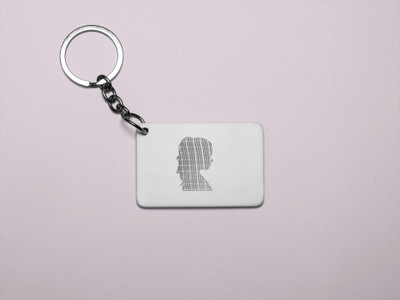 Rushaan Girl Silhoutte- Printed Acrylic Keychains(Pack Of 2) Key Chain