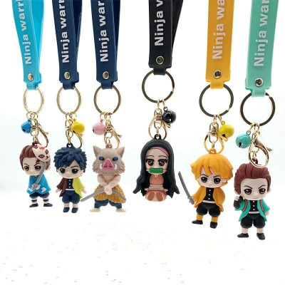gtrp Combo Offer New Trending Multi Color 3D Cartoon Character Rubber Keychain Key Chain
