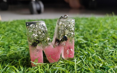 sreearts m letter keychain Key Chain