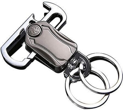 FLOSTRAIN 5 in 1 Keychains Car Keys, Stylish 360 Degree Rotation Key Chains Key Chain