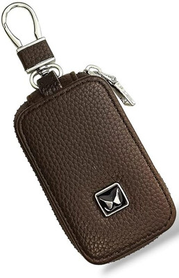 Tera13 Keychain For Men Car Key Cover PU Leather Remote Key Fob Case Bag Key Chain