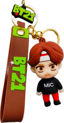 GKM Attractive BTS silicon pvc best key ring keychain Key Chain