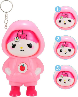 trollgadgets Hello Kitty Face Changing Keychain 3 Face Expression Key Chain