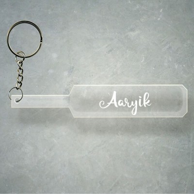 SY Gifts Cricket Bat Logo Design With Aaryik Name Key Chain