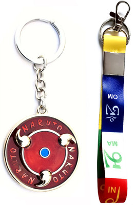 Meeko.com Naruto spinning rotating keychain and Ladakh small tag Key Chain