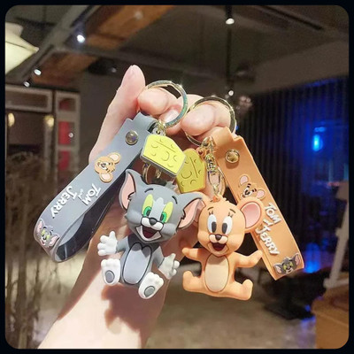 BBG BBG_Cute Tom and Jerry Keychain combo Keyring and Bag Hanging Accessory-A Key Chain