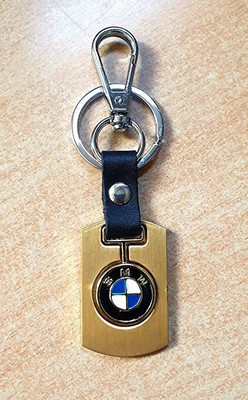 BBG NEW_Golden Alloy BMW Locking Key Chain