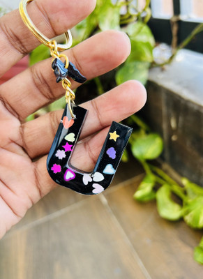 YARA CREATION U Black Heartbeats Key Chain