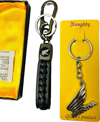 GKM Honda Steel bike combo set keychain for scooty & bikes Key Chain