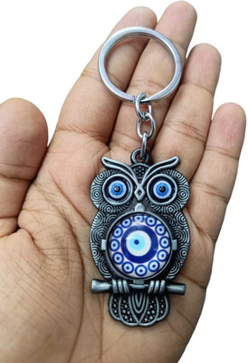 PEARLISH Evil eye Owl Keychain Premium Quality Key Chain