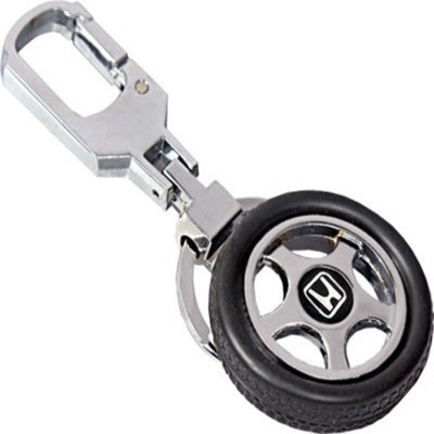 GKCH keychain-Rotating Wheel Tyre Metal Locking Key Chain