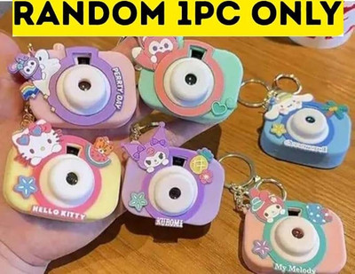 Makqueen Cute Cartoon Camera Keychain Image Slide Show Toy for Kids PACK OF 1 Key Chain
