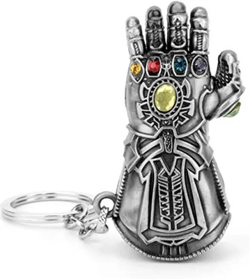 Jainjon METALLIC THANOS HAND SILVER KEYCHAIN Key Chain
