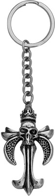 M Men Style Biker jewellery Crown Crusfix Cross Wit Skull Head Skey2022259 Key Chain