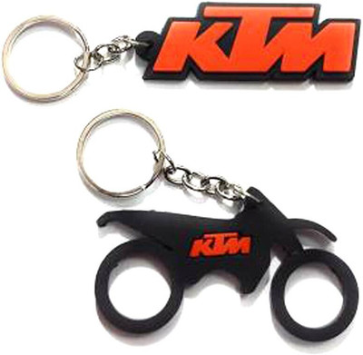 ShopTop Single sided PVS racing bike key chain K-T-M key chain Key Chain