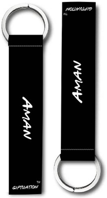 GIFTUATION Aman I will be there for you / Pack of 2 lanyard Keychain Key Chain