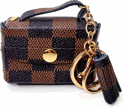 ADOREAL MINI BAG KEYCHAIN WITH GOLD CHAIN BROWN BLACK COLOR FOR CAR BIKE AND GIFTING Key Chain