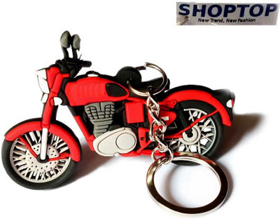 ShopTop Bike RE red rubber keychin Key Chain