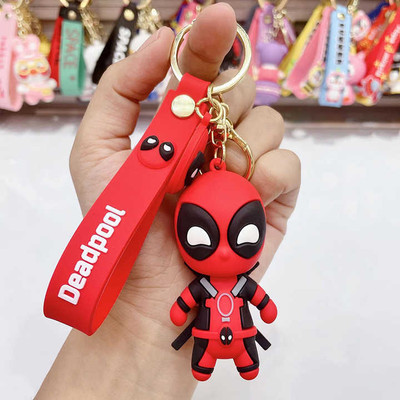 AG MOTO Deadpool 3d keychain in with strap and hook keychain for bike girls boys Key Chain