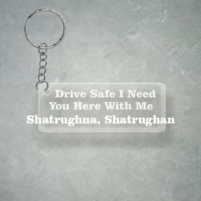 SY Gifts Drive SafeDesign With Shatrughna, Shatrughan Name Key Chain