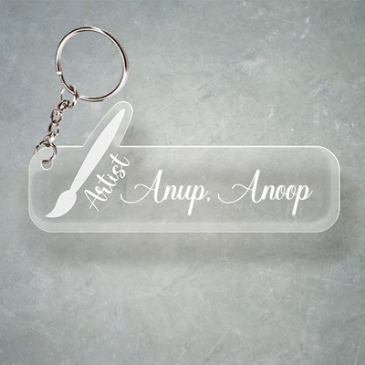 SY Gifts D2 Artist Keychain With Anup, Anoop Name Key Chain