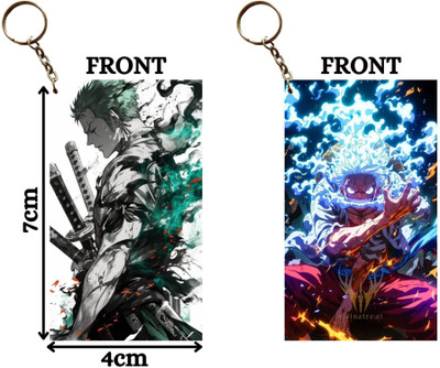 Hariyaali Enterprises LLP One Piece ZORO AND LUFFY SHOWING OFF THIER SKILLS Unique Style 2 pcs Combo Key Chain