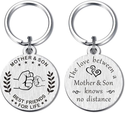 M Men Style Mother and Son Daughter Keychain Best Friend for Life Key Chains SKey2024104 Key Chain