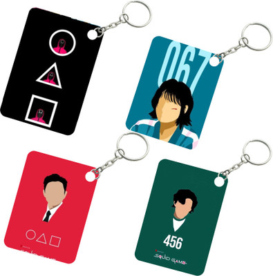 DFLEXPRINTS squid game Premium keychain 4pcs Key Chain